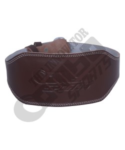  Weightlifting Heavy Duty for Bodybuilding , CrossFit , Powerlifting Gym training Belt Width 6 inch  Steel Buckle with 100% genuine full grain brown Leather for Men & Women. 